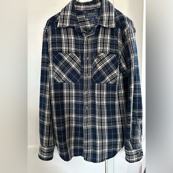 Polo Ralph Lauren Good quality flannel boys top size 8 - Picture 1 of 4